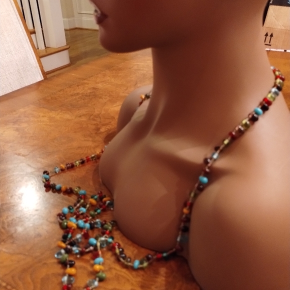 SAVE: Vibrant Multistrand Beaded Necklace - Picture 6 of 6